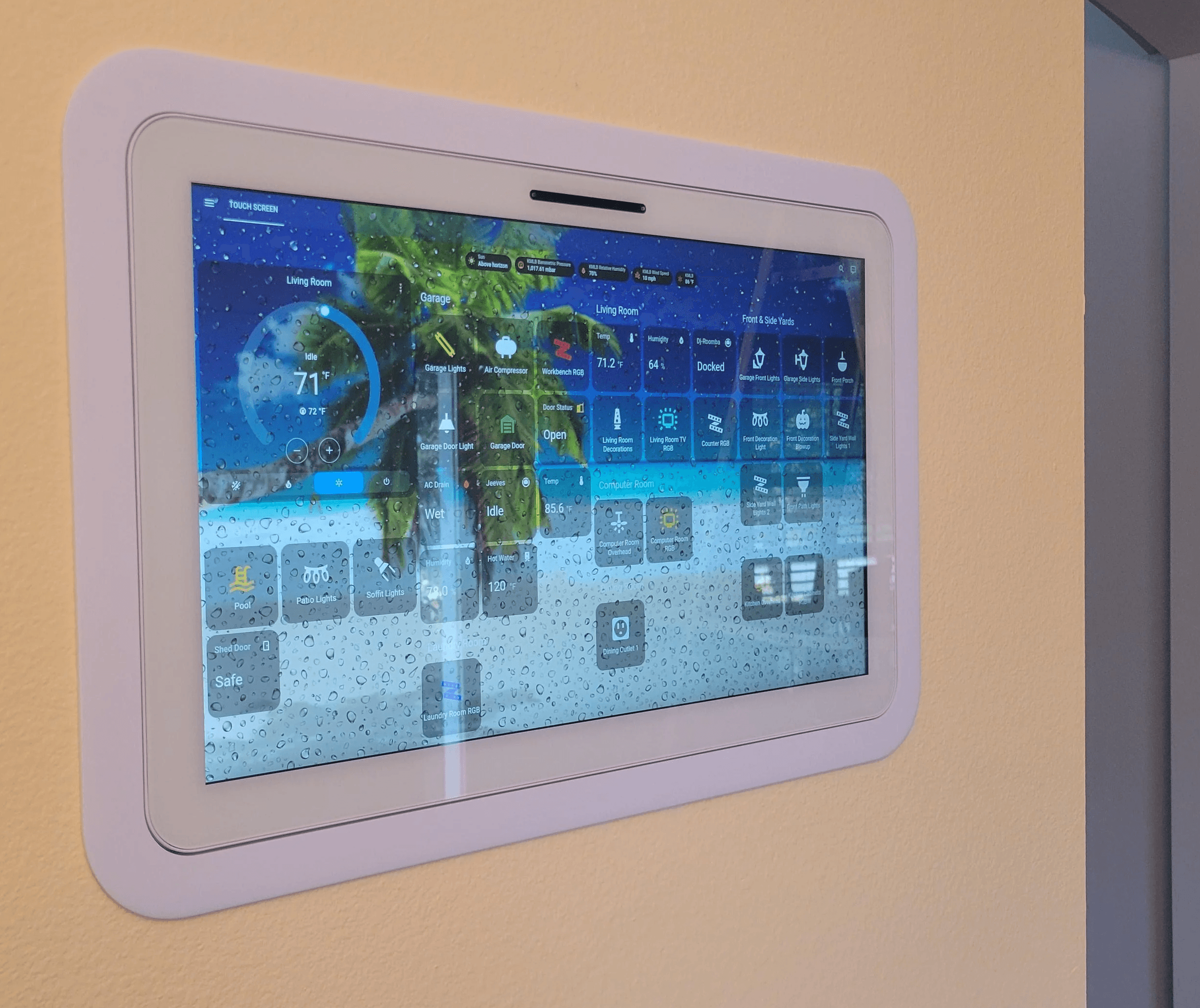 Smart home control panel